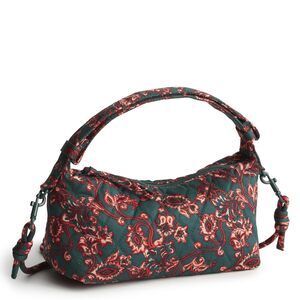 2662 Premium Cotton Roxbury Crescent Crossbody, Victorian Vines, One Size
